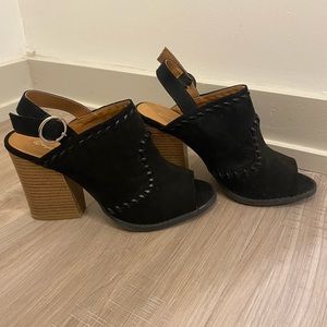 Open toe open back bootie Sandals